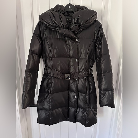 Via Spiga Belted Puffer down/waterfowl Jacket Sz XS - Picture 1 of 9